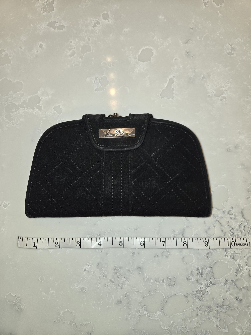 Vera Bradley Black Quilted Clasp Wallet